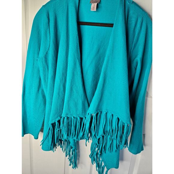 Easywear by Chico's Sweater Size 3 Teal Green - Picture 4 of 4